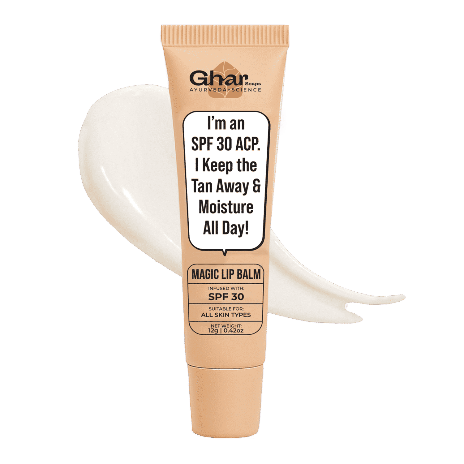 Buy Ghar Soaps Magic Lip Balm with SPF 30 | Sun Protection & Healing for Dry, Chapped Lips | Softening, Moisturizing & Kiss-Ready Finish | by ghar Soaps | (Pack of 1) ( 12 gm) - Purplle