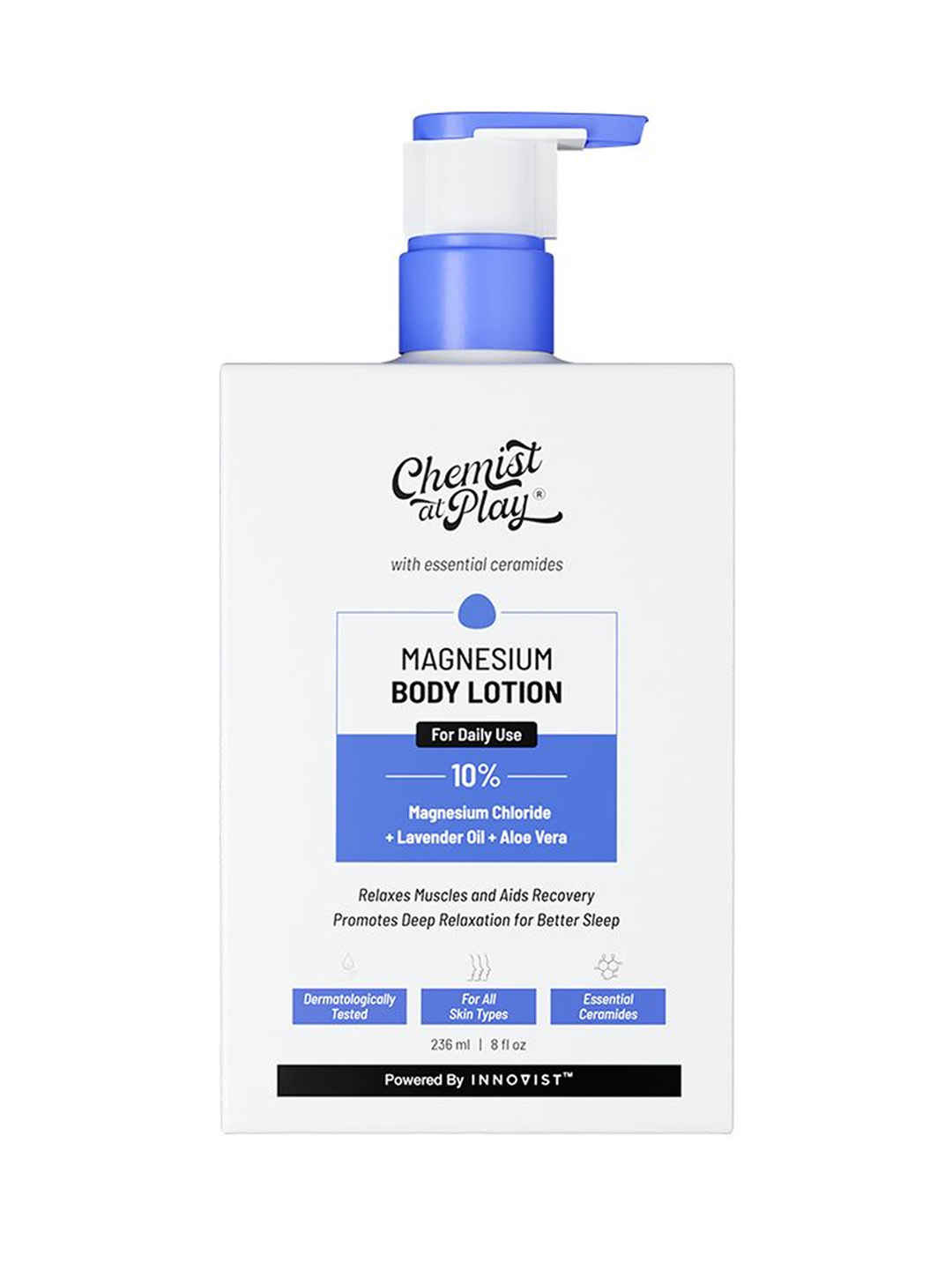 Buy Chemist At Play 10% Magnesium Body Lotion| Relaxes Muscles & Aids Recovery| Promotes Relaxation| 236 ml - Purplle