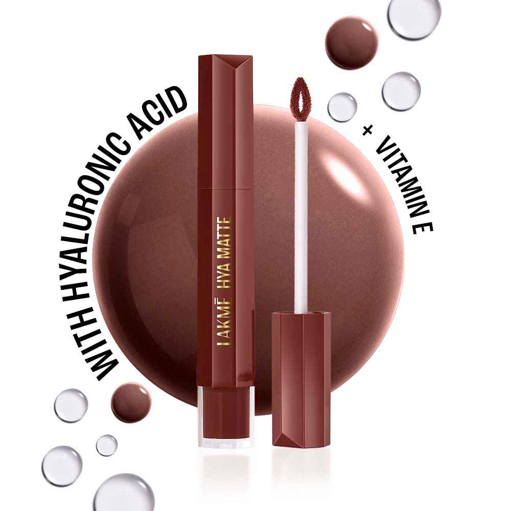 Buy Lakme 9to5 Hya Matte Liquid Lipstick With Hyaluronic Acid & Vitamin E, 2X Hydration, Long-lasting, Transferproof, Weightless Monday Mocha - 5.3 ml - Purplle