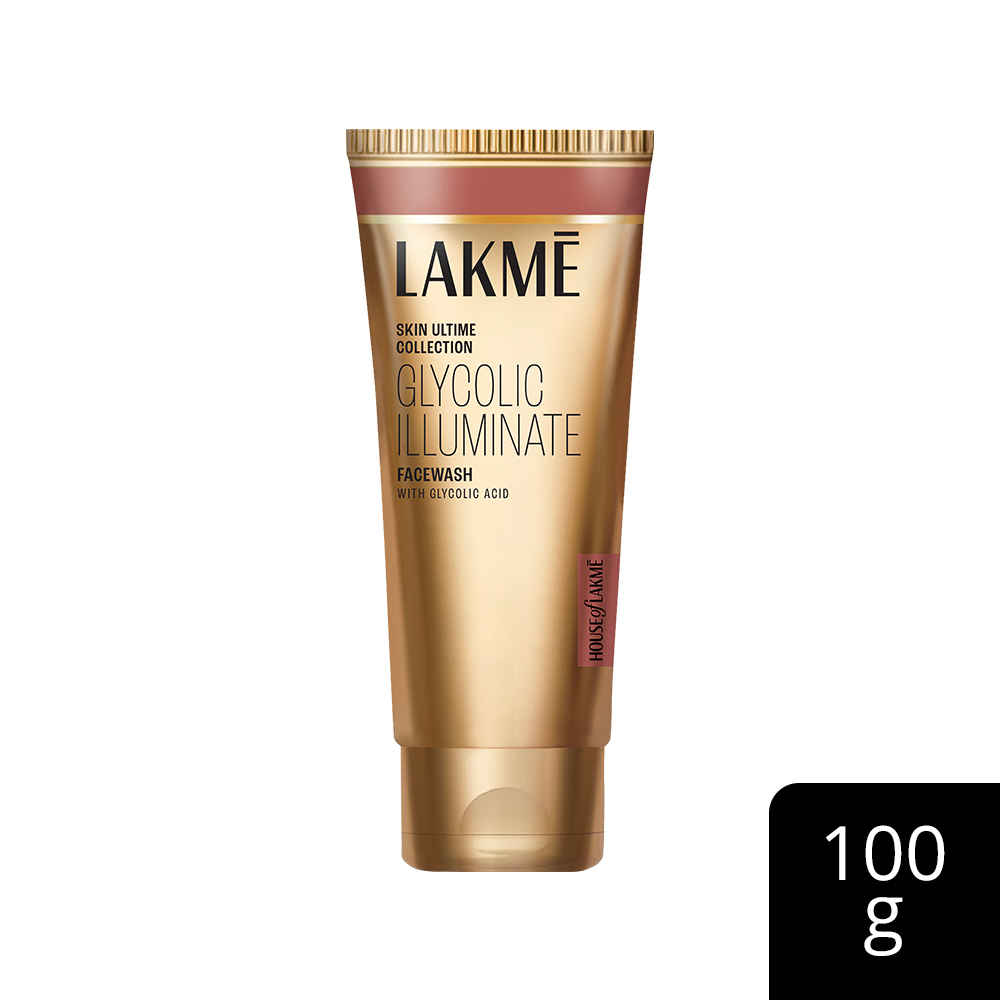 Buy Lakme Glycolic Illuminate Facewash | With Glycolic Acid for Gentle Exfoliation & Illuminated Skin | 100 gm - Purplle