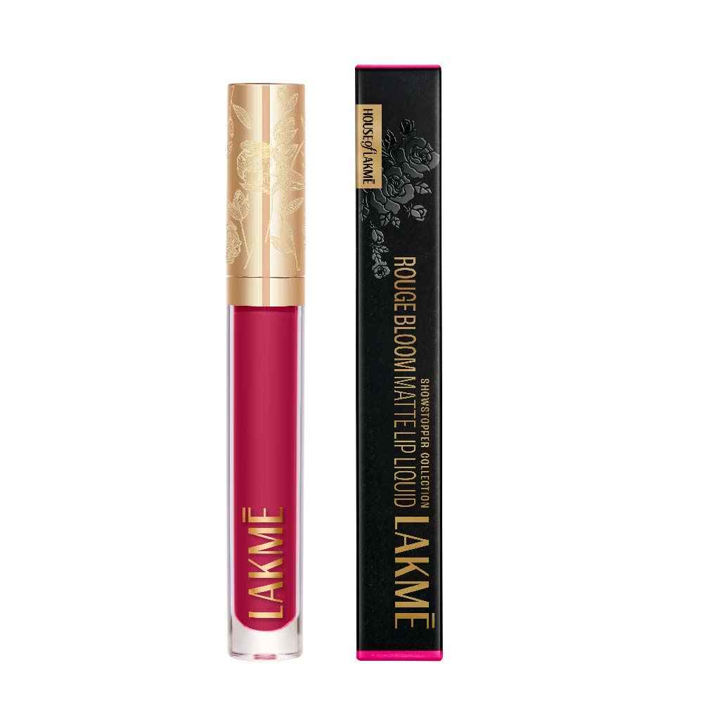 Buy Lakme Rouge Bloom Matte Lip Liquid Orchid Oomph 203 - 3.5 ml - Purplle