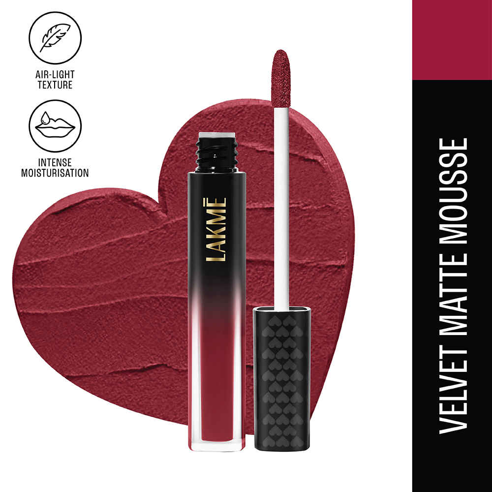 Buy Lakme Xtraordin-airy Lip Mousse Love Me Red 4.6 gm - Purplle
