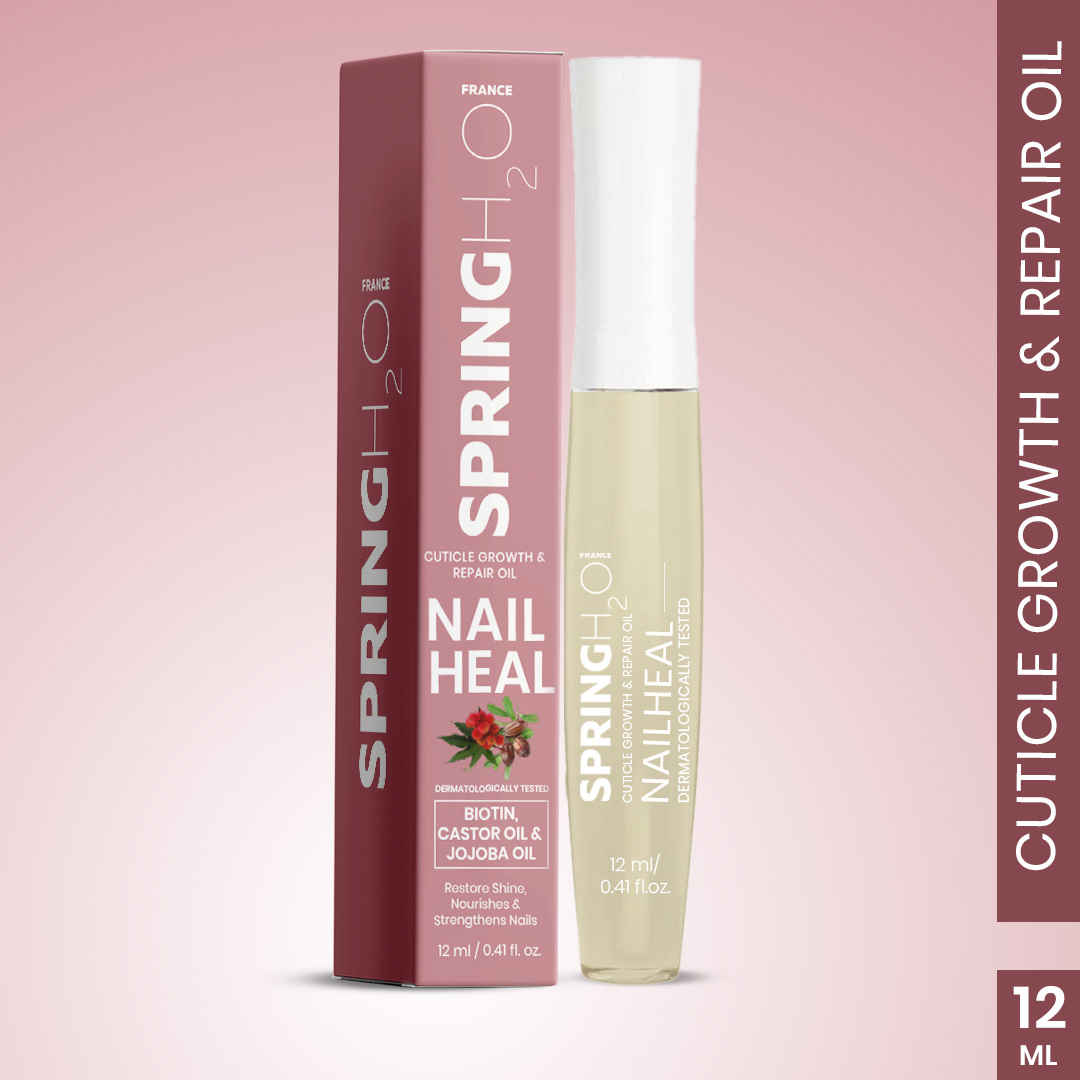 Buy SPRING H2O Nailheal for Cuticle Growth and Repair Oil | Healthier & Faster Nail Growth Oil (12 ml) - Purplle