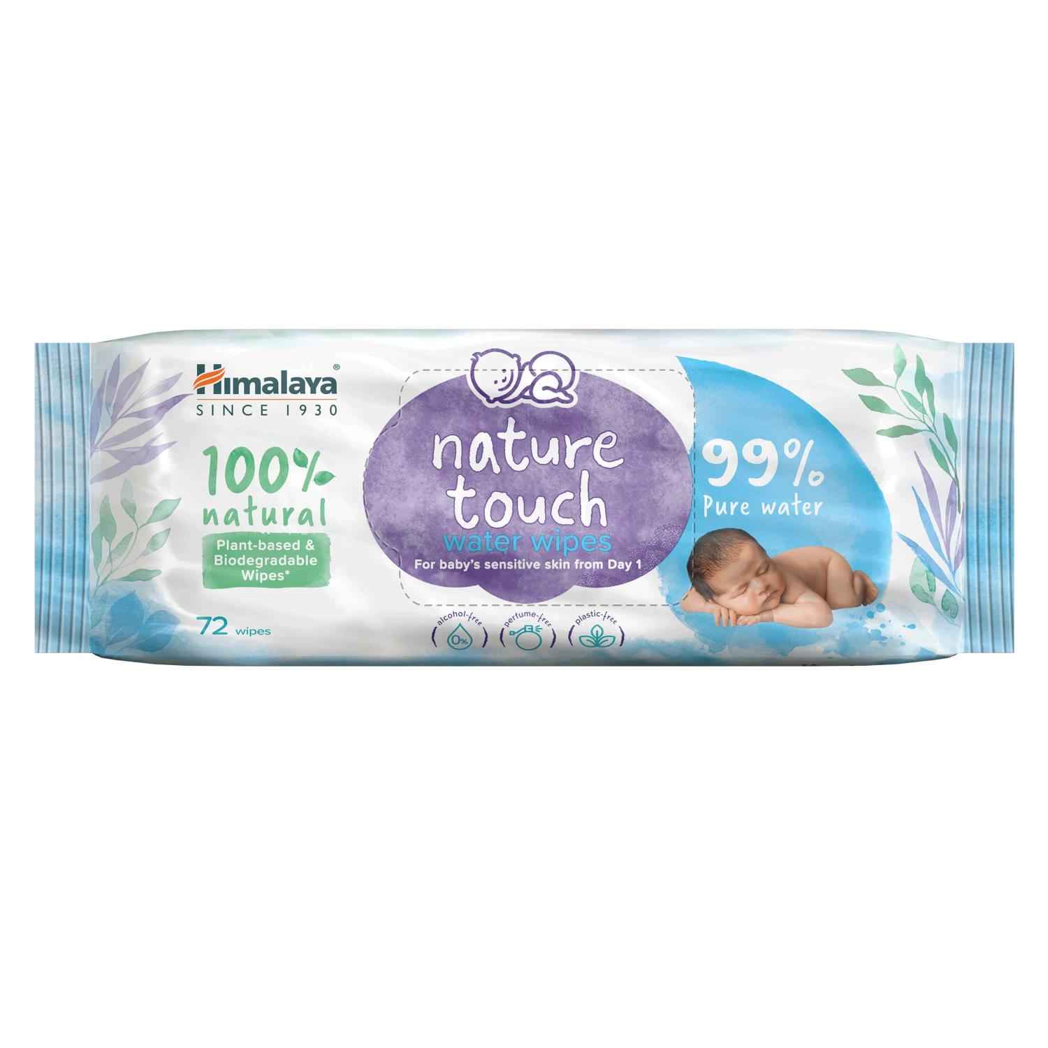 Buy Himalaya Baby Nature Touch Water Wipes 72 pc - Purplle