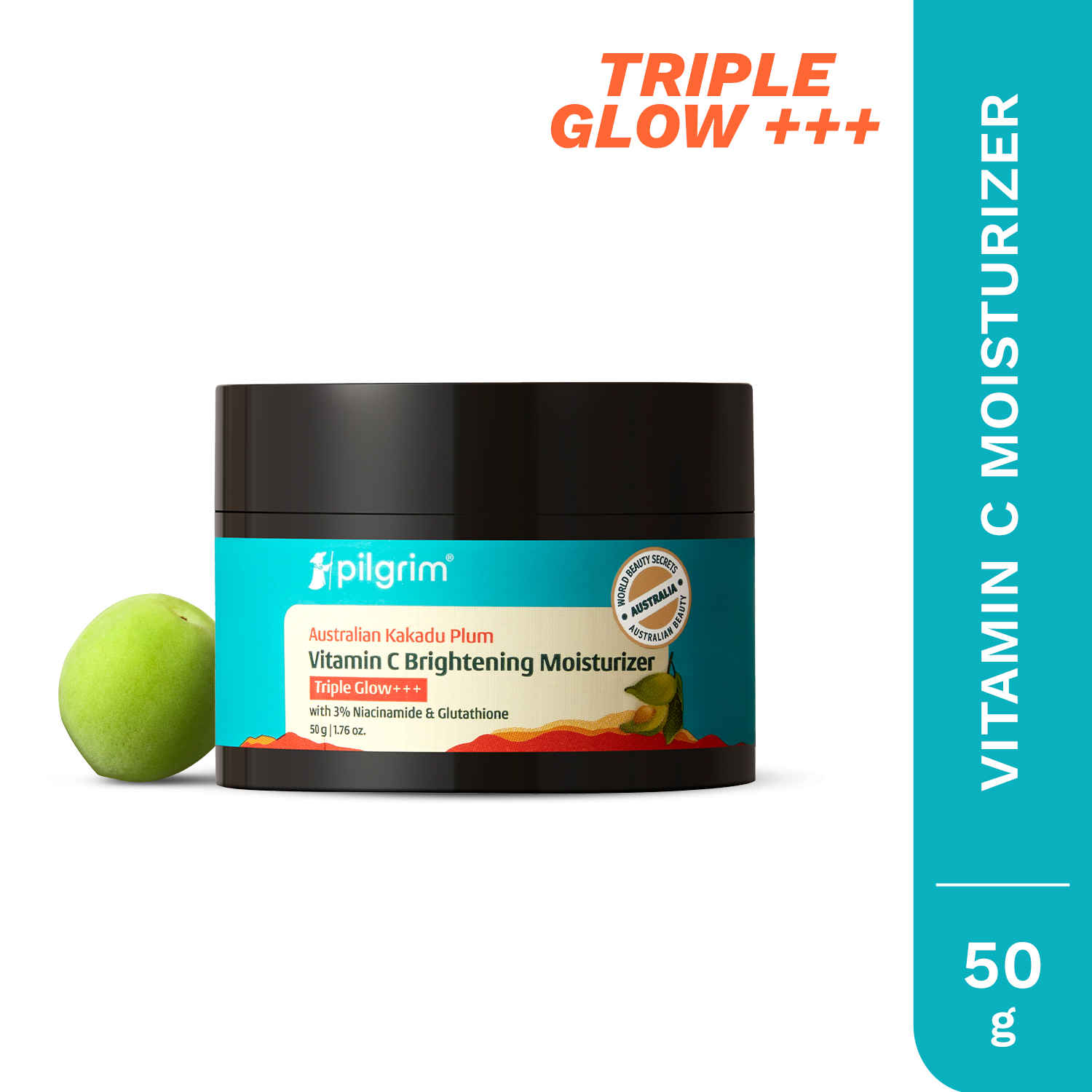 Buy Pilgrim Australian Kakadu Plum Vitamin C Brightening Moisturizer 50 gm - Purplle