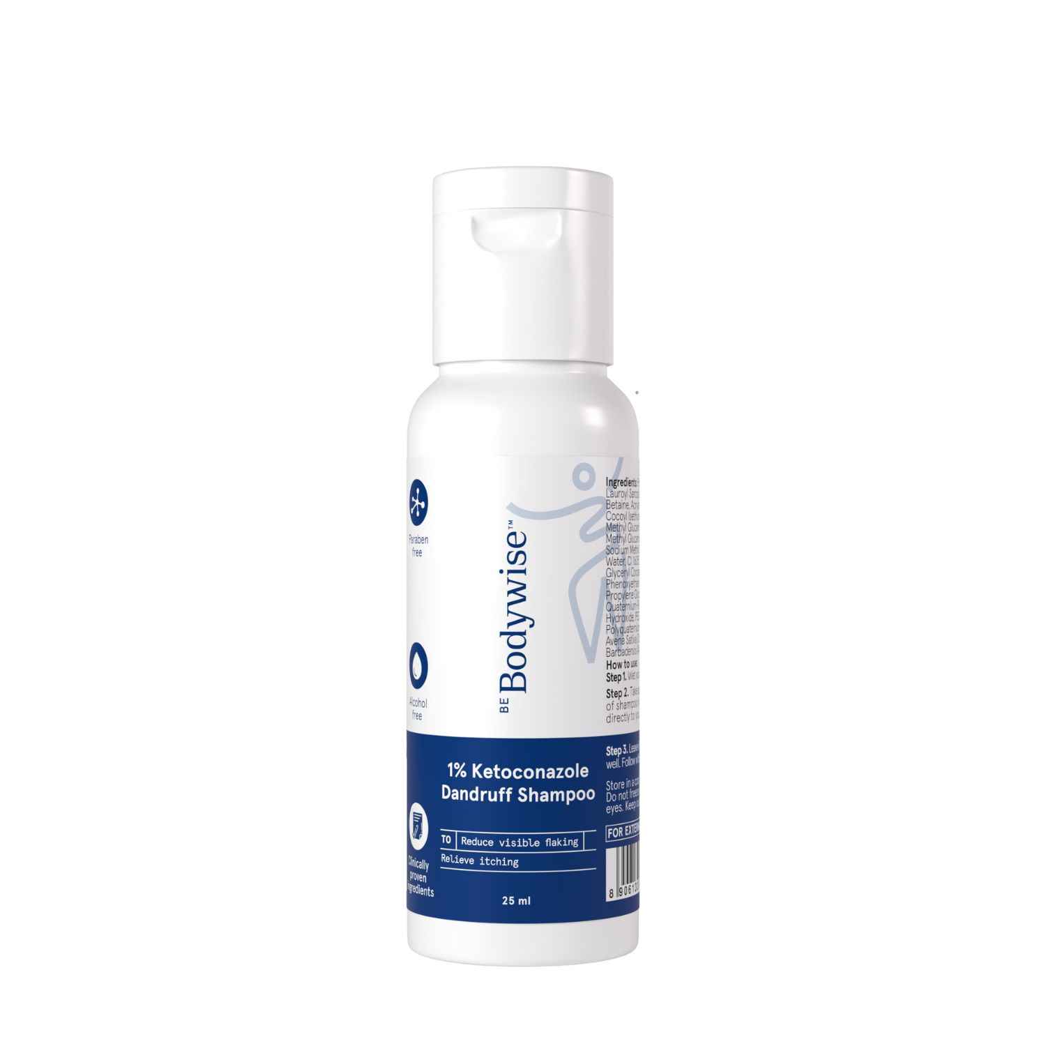 Buy Be Bodywise 1% Ketoconazole Dandruff Shampoo | 25 ml mini - Purplle