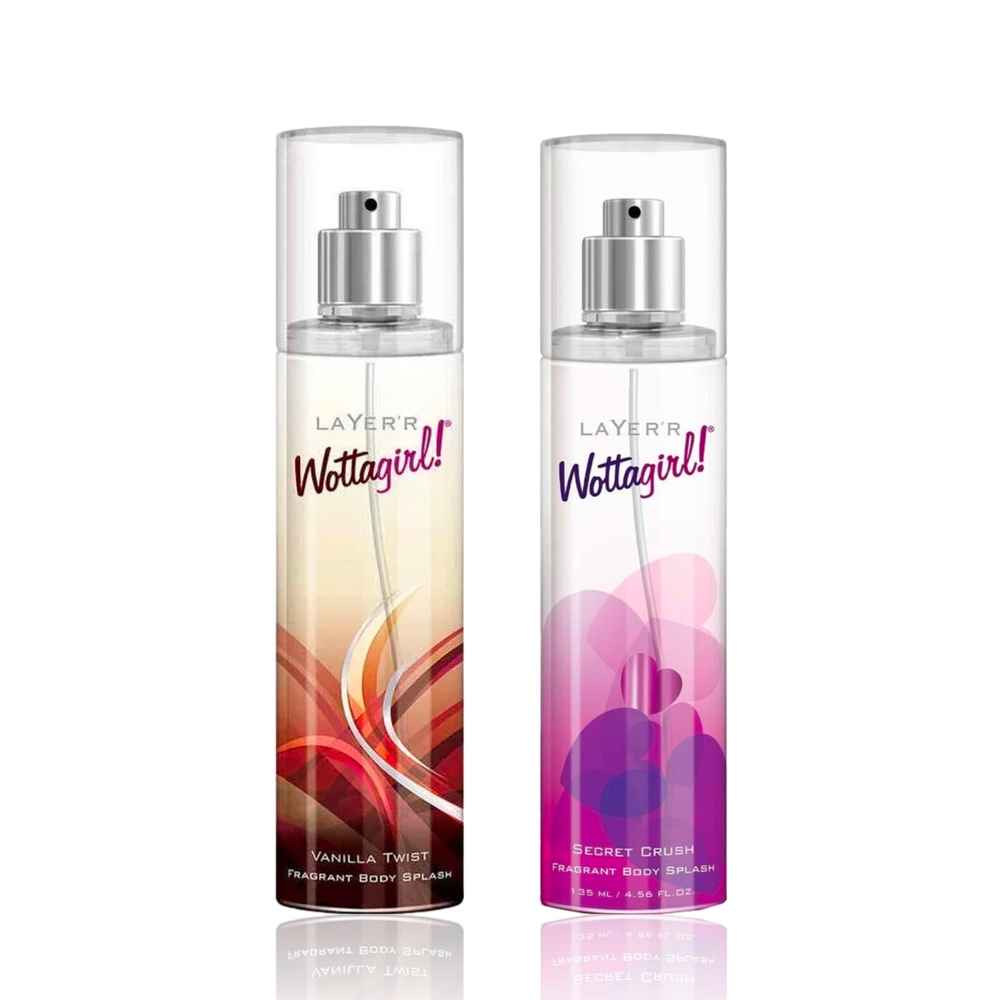 Buy Layerr Wottagirl ! Perfume for Women - VANILLA TWIST 135 ml + SECRET CRUSH 135 ml (Combo of 2) - Purplle