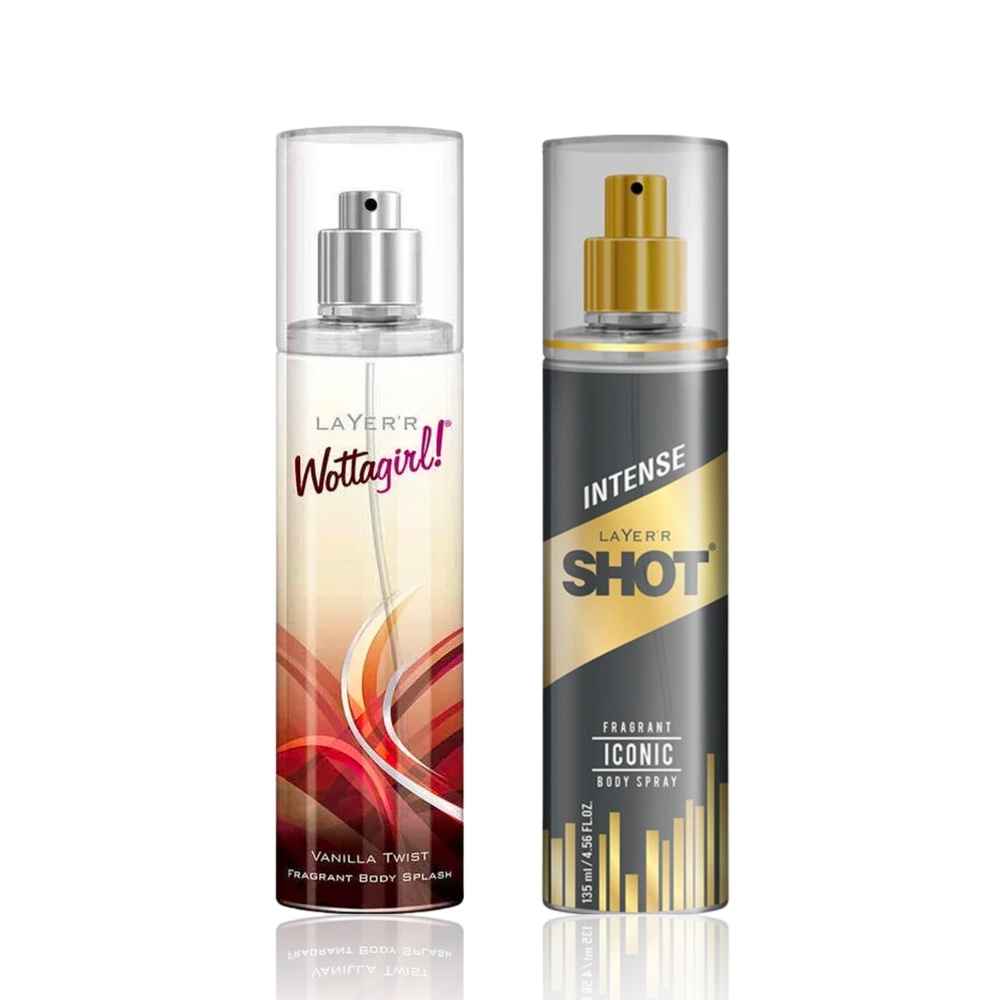 Buy Layerr Love Birds Combo - VANILLA TWIST 135 ml + GOLD ICONIC 135 ml (Combo of 2) - Purplle