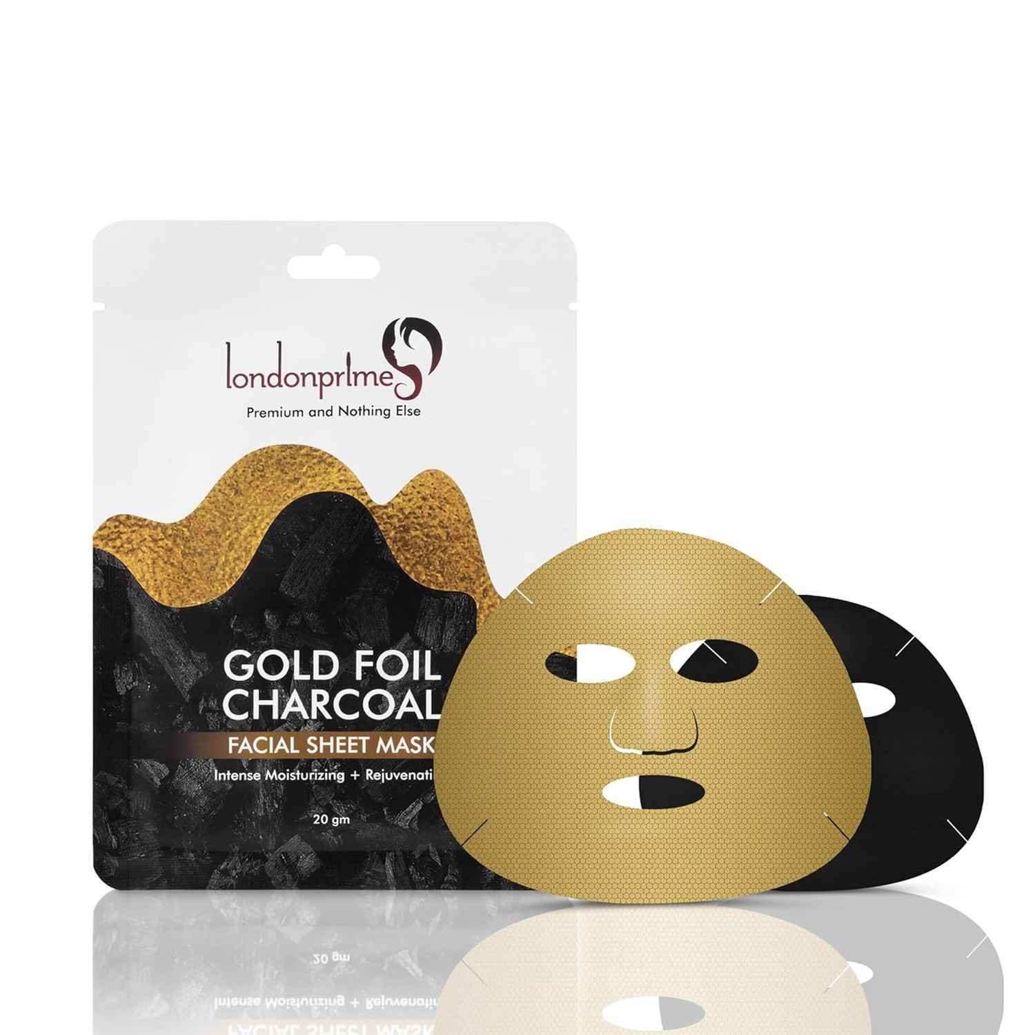 Buy London Prime Gold Foil Facial Sheet Mask (20 gm) - Purplle