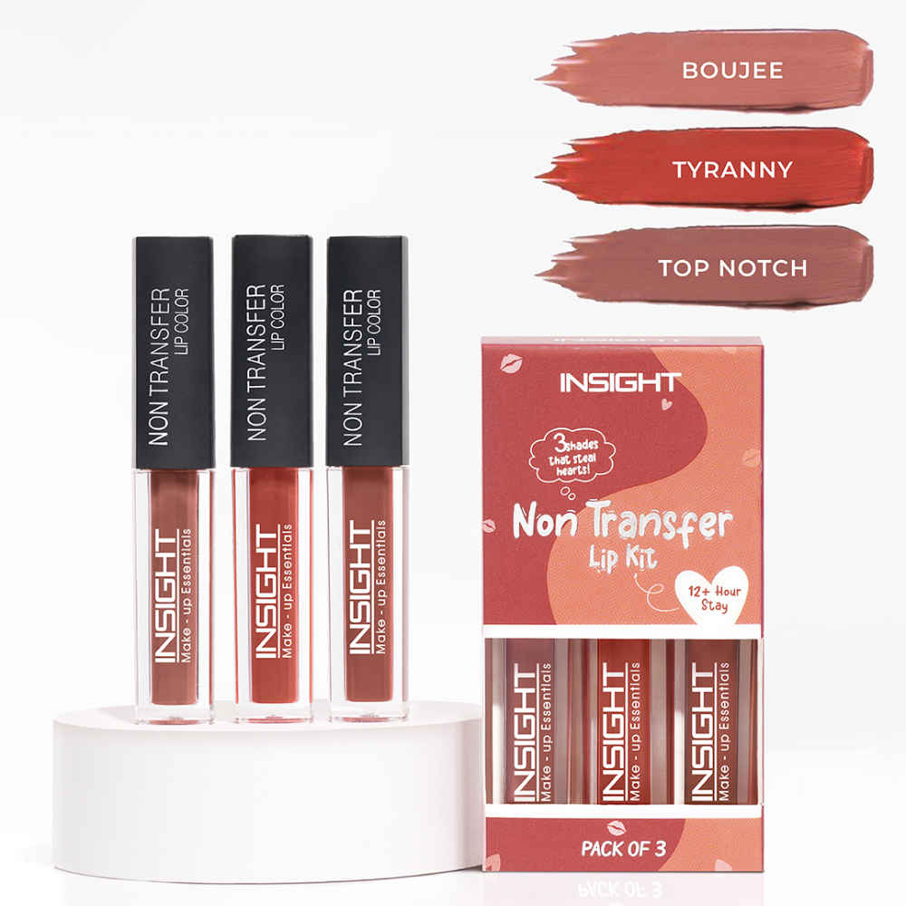 Buy INSIGHT Non Transfer Lip Kit (Bestseller Pack Of 3) - Nudes 12 gm - Purplle