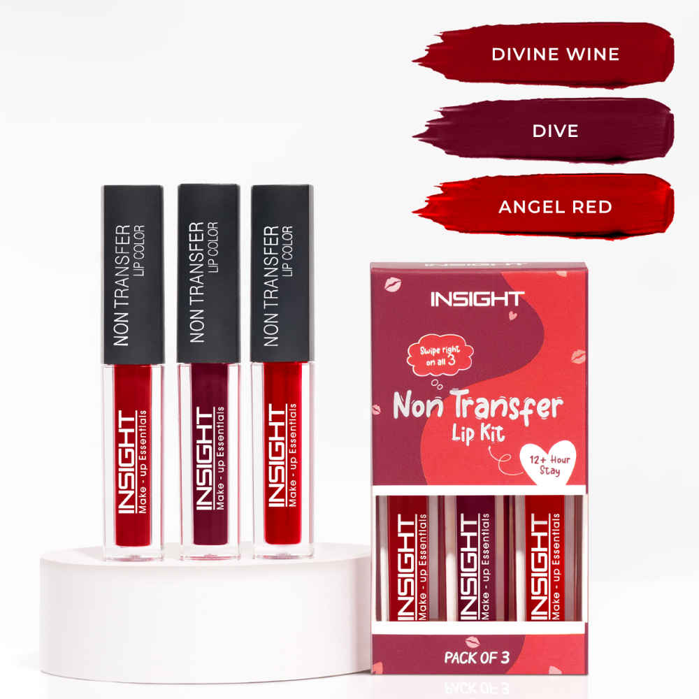 Buy INSIGHT Non Transfer Lip Kit (Bestseller Pack Of 3) - Reds 12 gm - Purplle