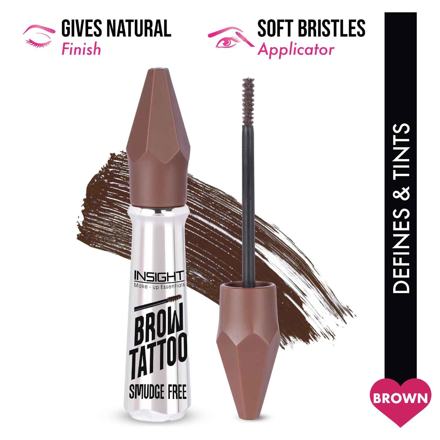 Buy INSIGHT Cosmetics Brow Tattoo - Brown (5 gm) - Purplle