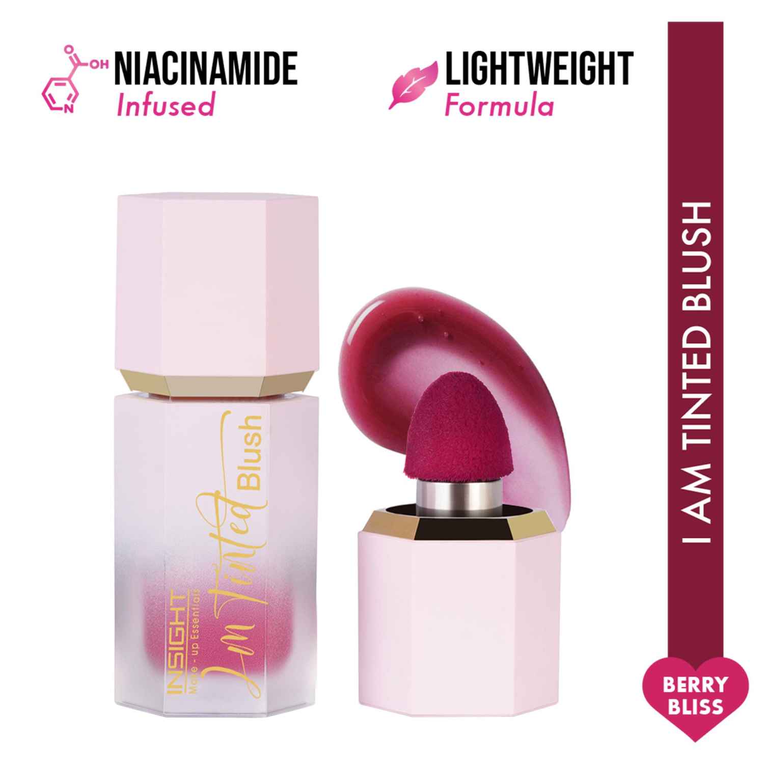 Buy INSIGHT Cosmetics I'm Tinted Blush - Berry Bliss (6 gm) - Purplle