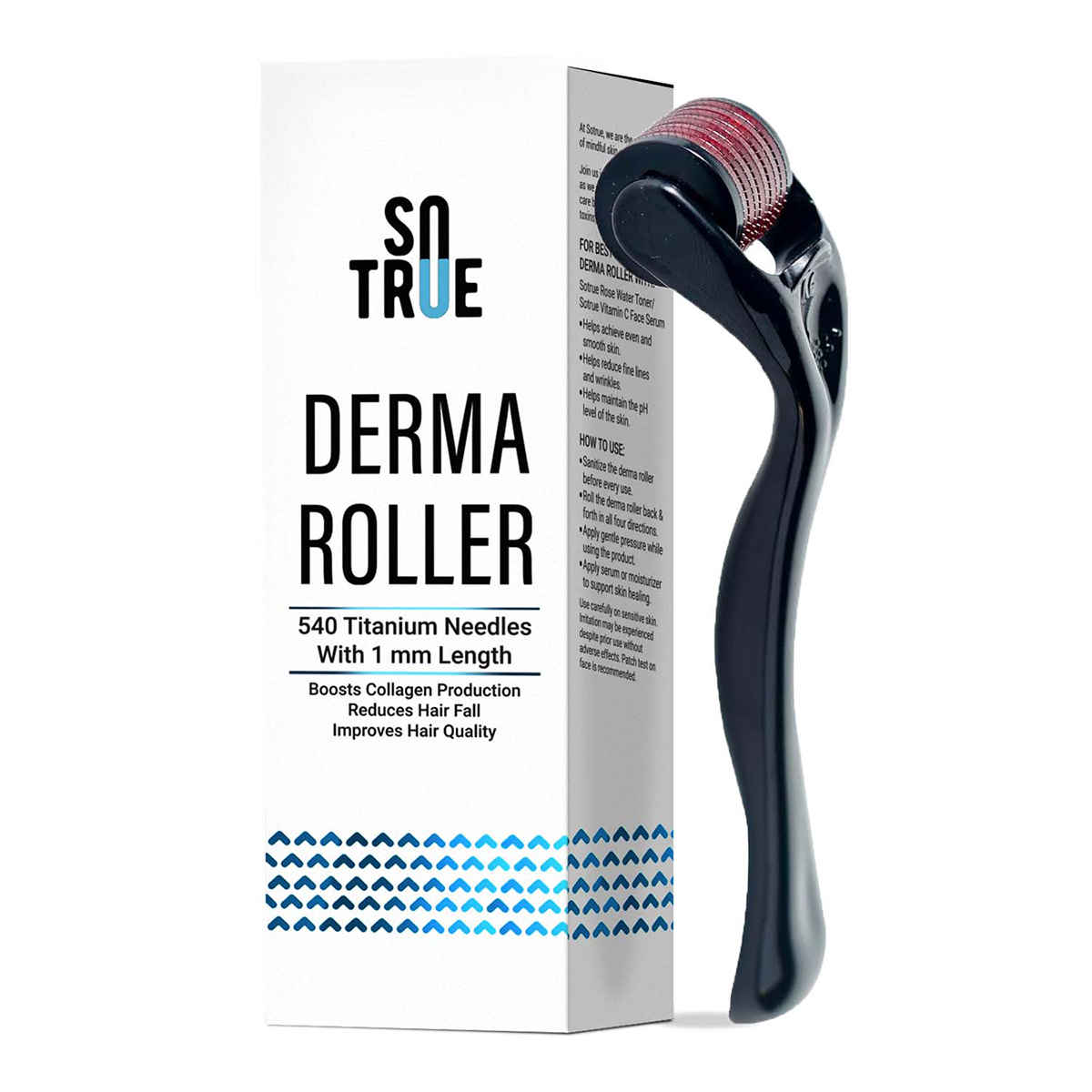 Buy Sotrue Derma Roller For Hair Growth 1 mm with 540 Titanium Needles | Repairs Damaged Hair, Activates Hair Follicles | For Hair Fall & Hair Thickening | Reduces Acne Scars | Safe & Effective To Use - Purplle