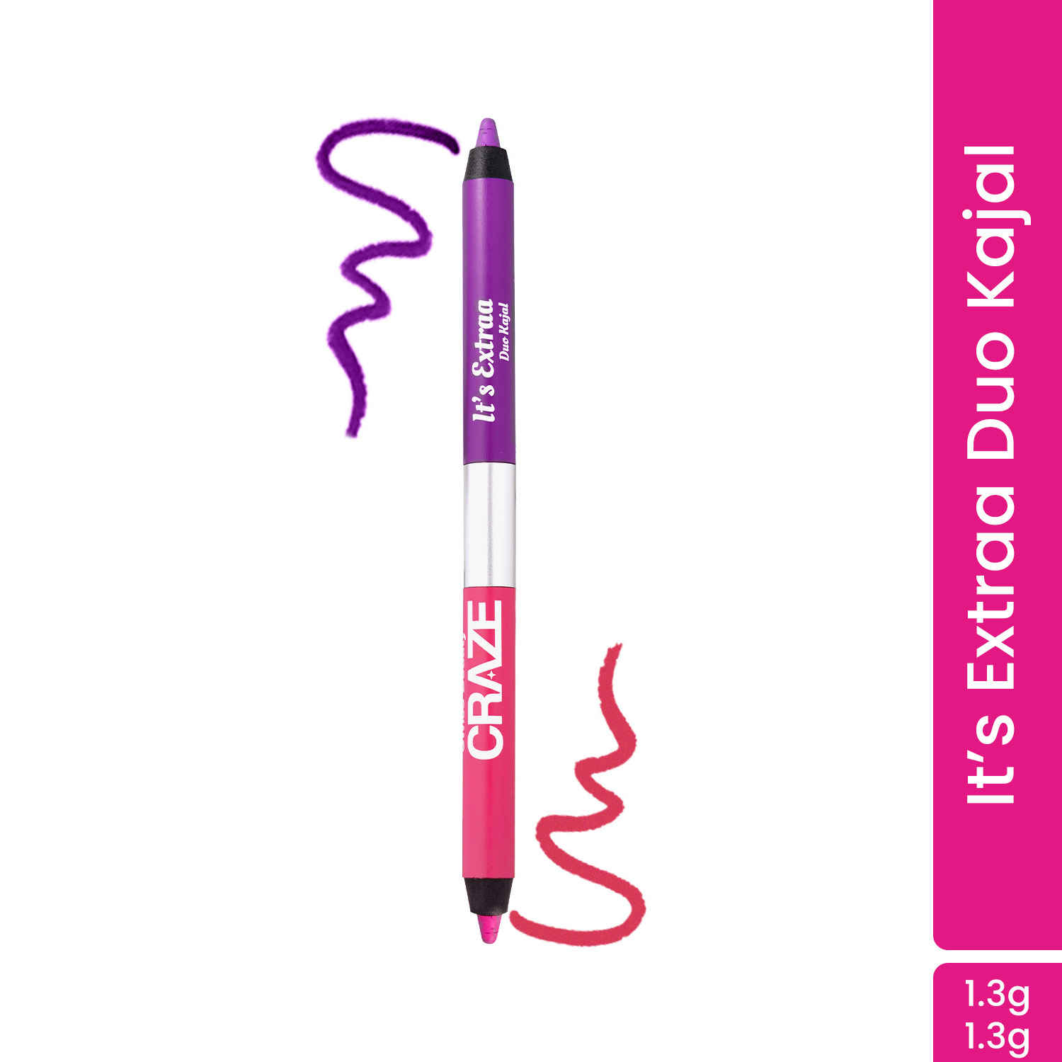 Buy Swiss Beauty Craze It'S Extraa Duo Kajal Mean Girls (1.3 gm) - Purplle