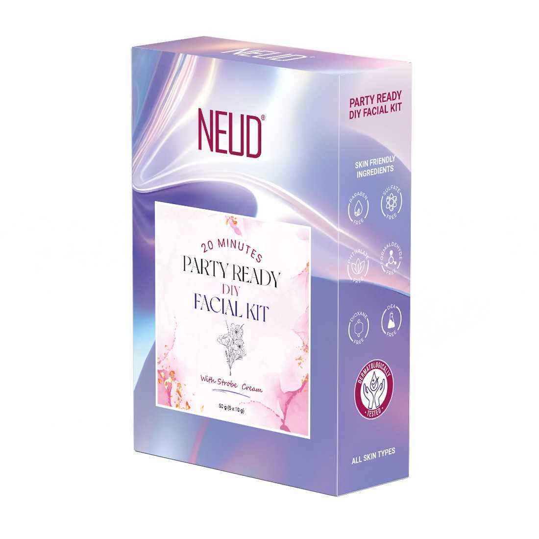 Buy Neud 20-Minute Party Ready Facial Kit With Strobe Cream & Manuka Honey For Instant Glow, All Skin Types (50 gm) - Purplle