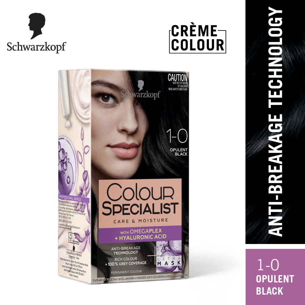 Buy Schwarzkopf Colour Specialist At Home Permanent Hair Colour - 1.0 Opulent Black, 165 ml - Purplle