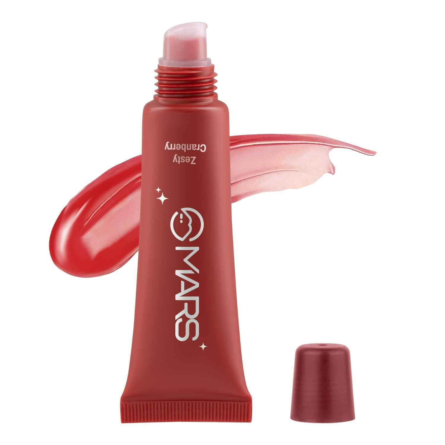 Buy MARS Lippy Top Hydrating Lip Gel (10 ml) (04-ZESTY CRANBERRY) | Nourished With Vitamin-E & Shea Butter | Long Lasting Hydration | Glossy Finish | Easy to Apply - Purplle