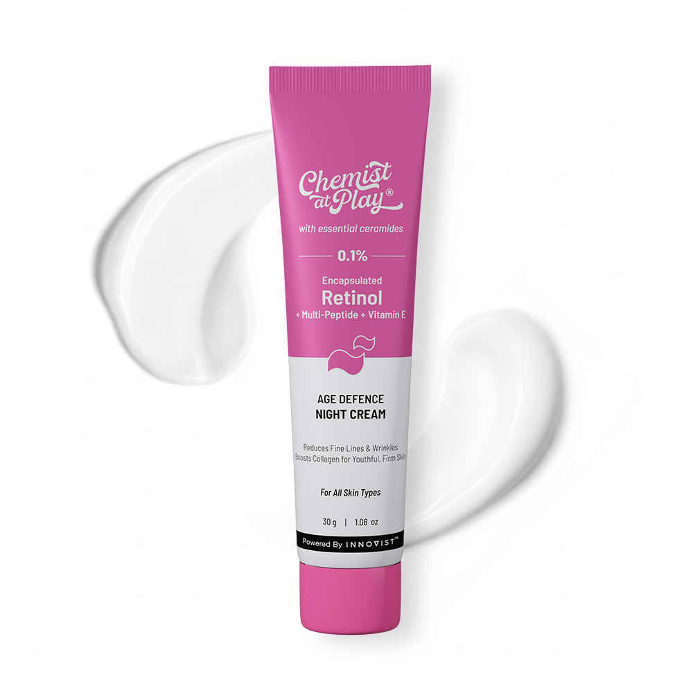 Buy Chemist At Play 0.1% Retinol Night Cream| Reduces Fine Lines, Wrinkles & Sunspots| 30 gm - Purplle
