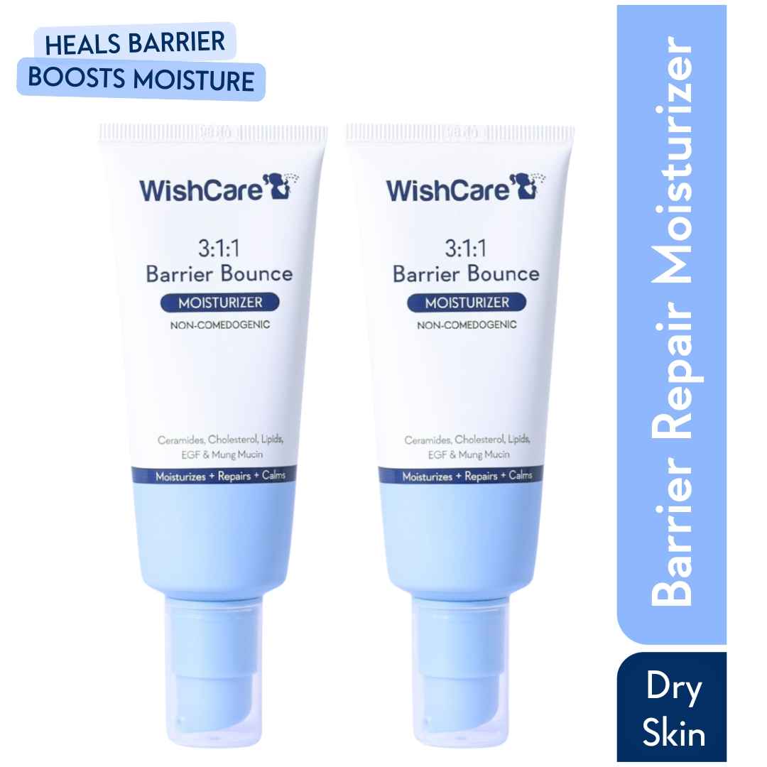 Buy Wishcare 3:1:1 Barrier Bounce Moisturiser for all Skin Types|Non-Comedogenic|Barrier Repair Pack of 2 - Purplle