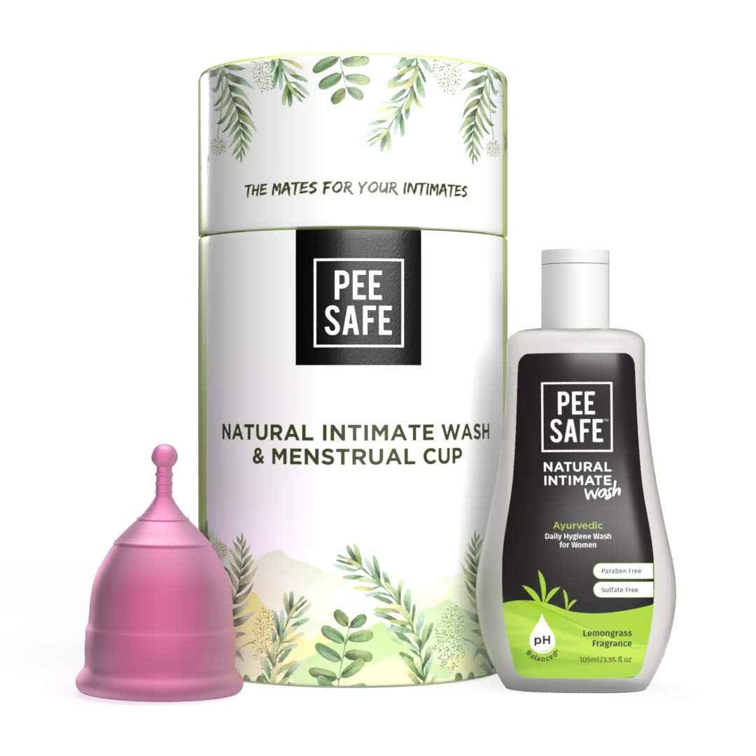 Buy Pee Safe Period Care Combo- Menstrual Cup (Small) & Intimate Wash Women 105 ml - Purplle