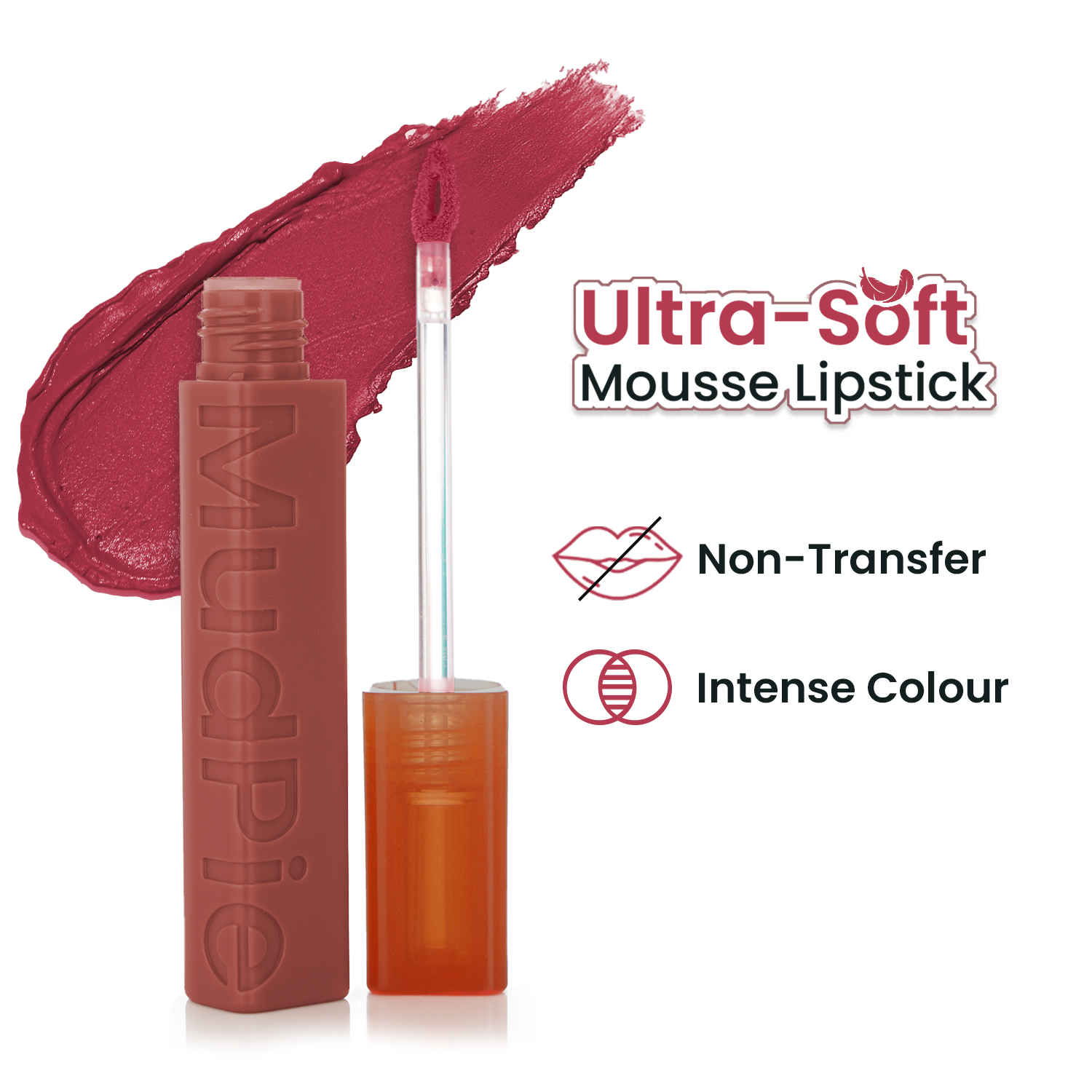 Buy Swiss Beauty Mudpie Lipstick | Soft Matte Mousse Finish - 3 gm, Rise & Shine - Purplle