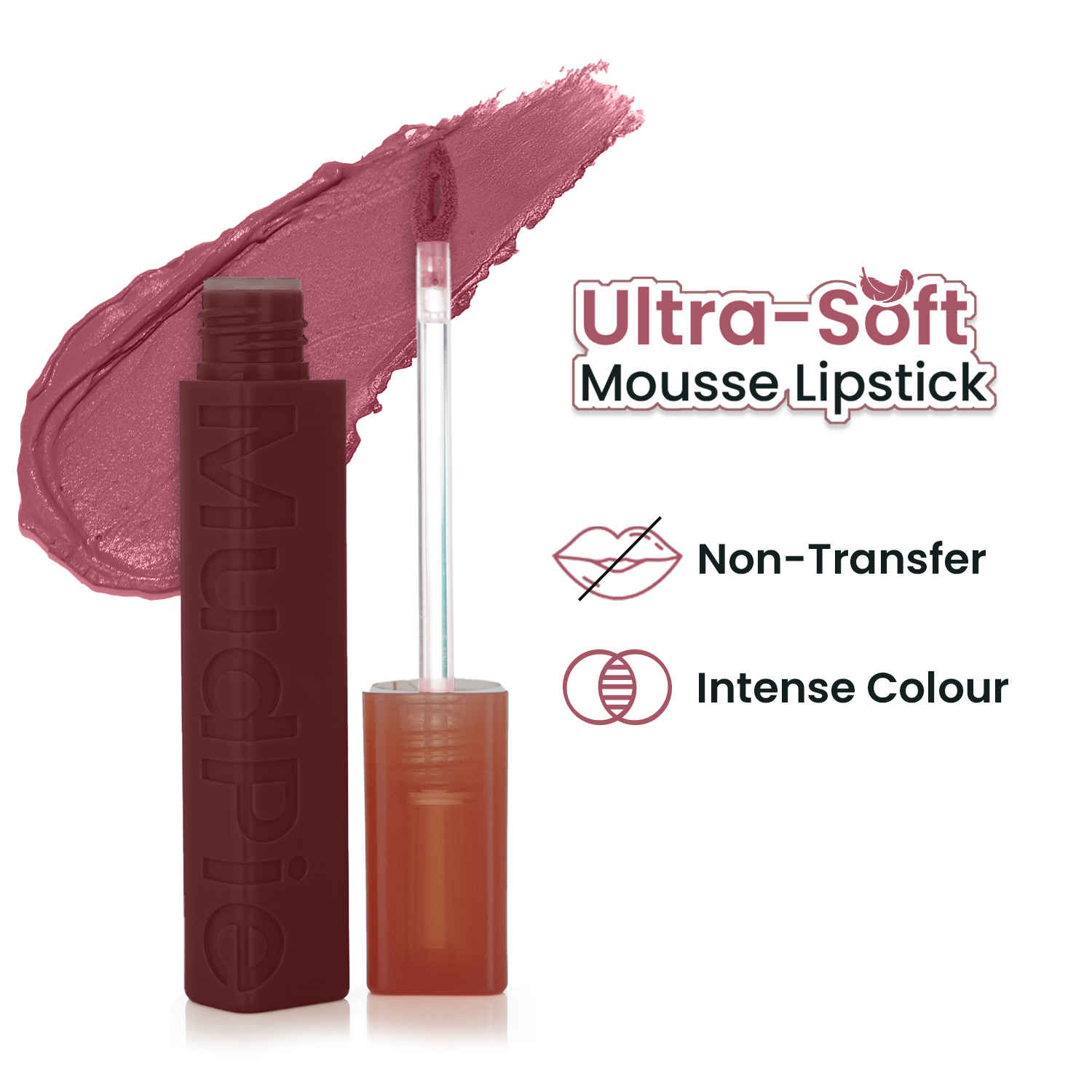 Buy Swiss Beauty Mudpie Lipstick | Soft Matte Mousse Finish - 3 gm, Lady Luxe - Purplle