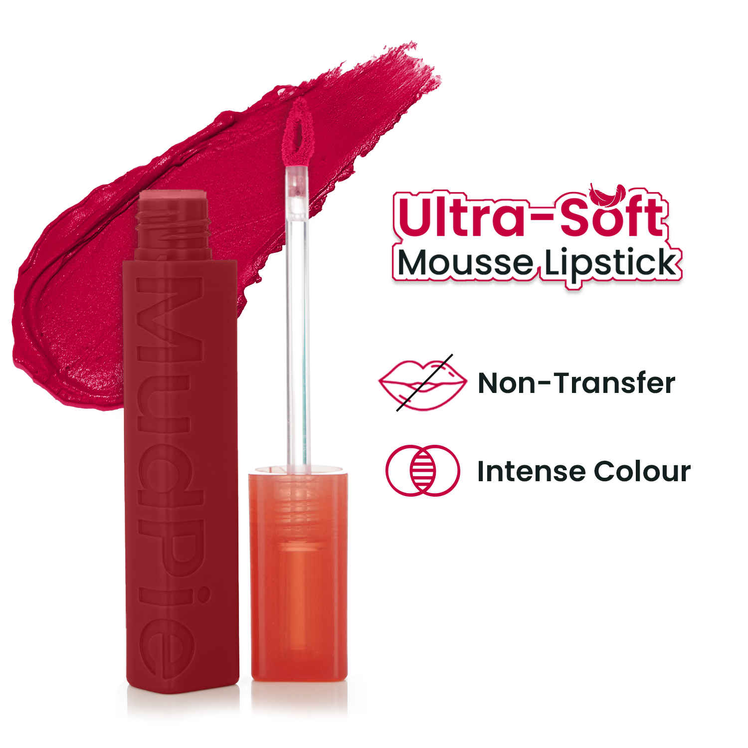 Buy Swiss Beauty Mudpie Lipstick | Soft Matte Mousse Finish - 3 gm, She's Fearless - Purplle