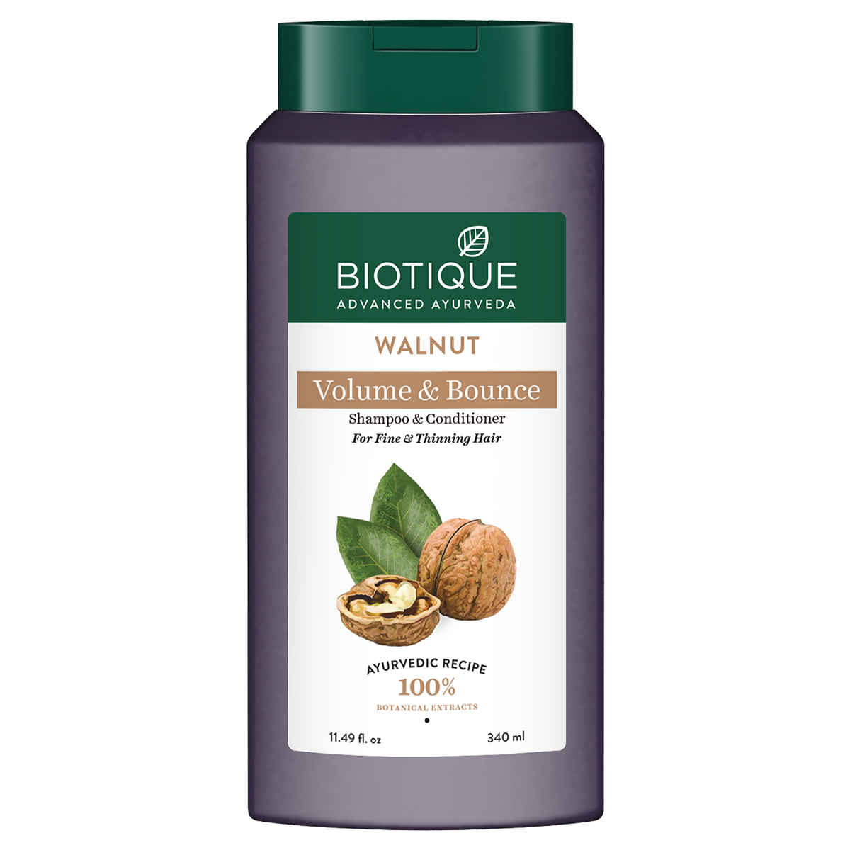 Buy Biotique Walnut Volume & Bounce Shampoo 340 ML - Purplle