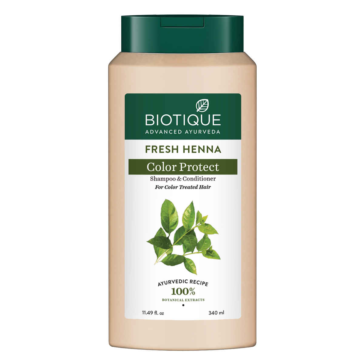 Buy Biotique Fresh Henna Colour Protect Shampoo With Conditioner (340 ml) - Purplle