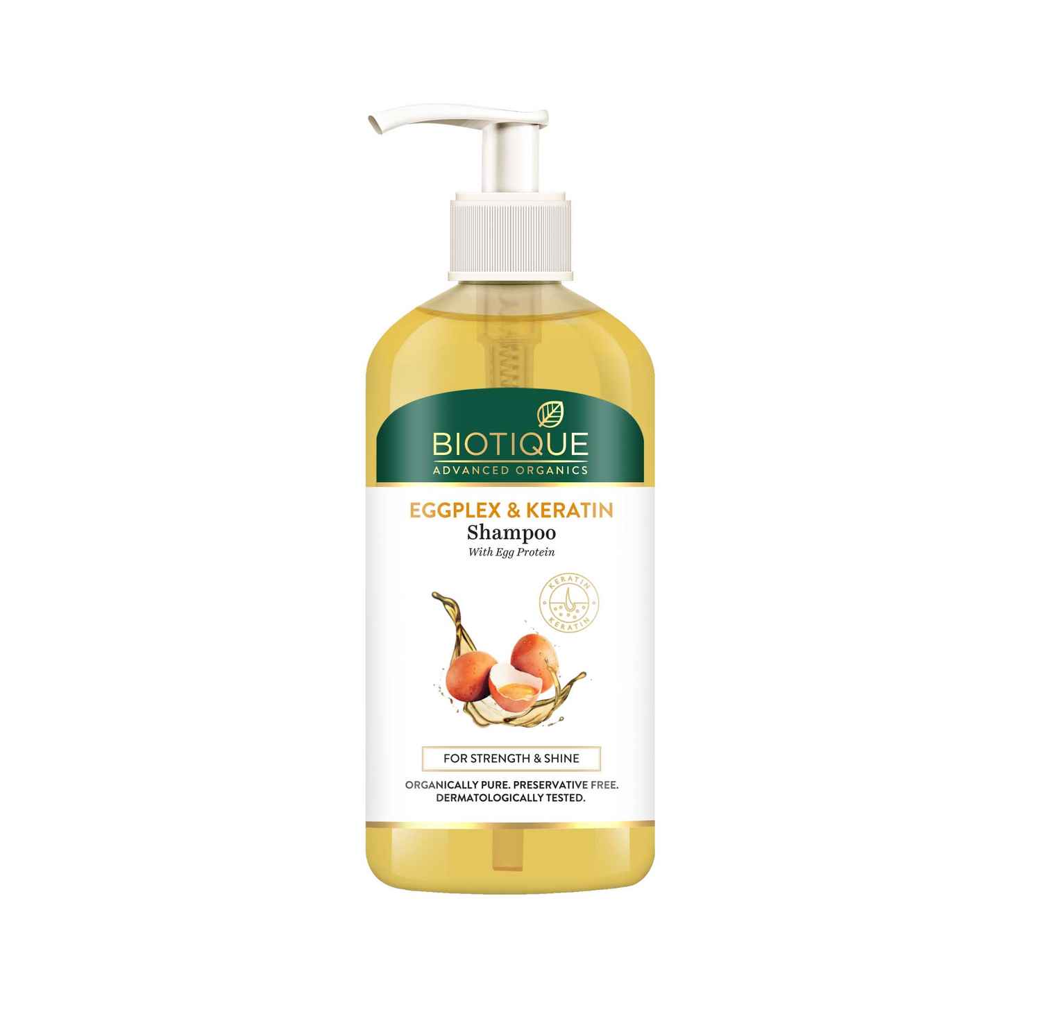Buy BIOTIQUE EGGPLEX & KERATIN Shampoo (300 ml) - Purplle