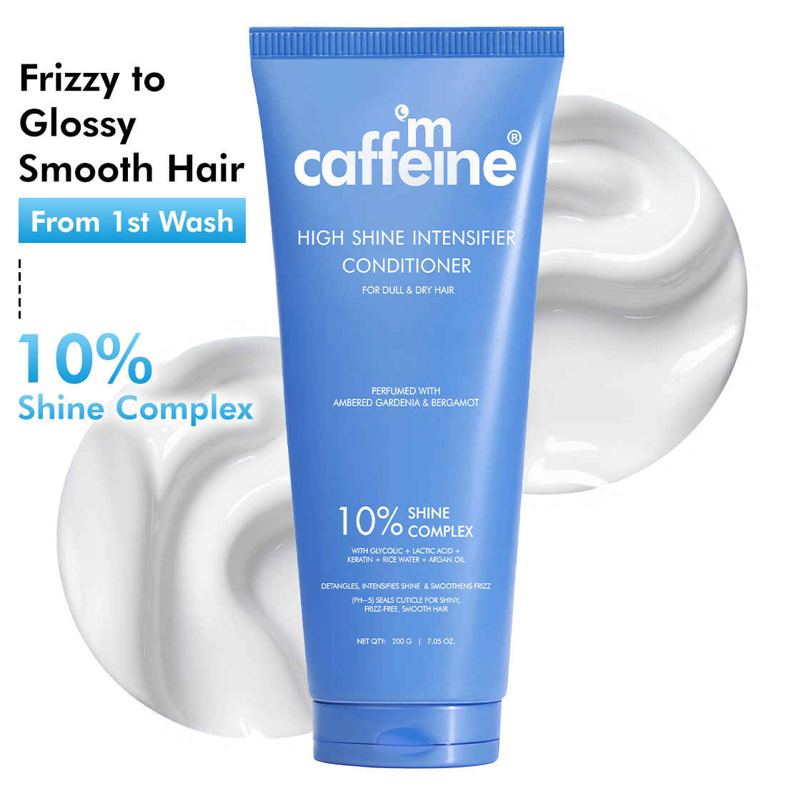 Buy mCaffeine High Shine Intensifier Conditioner (200 ml) - Purplle