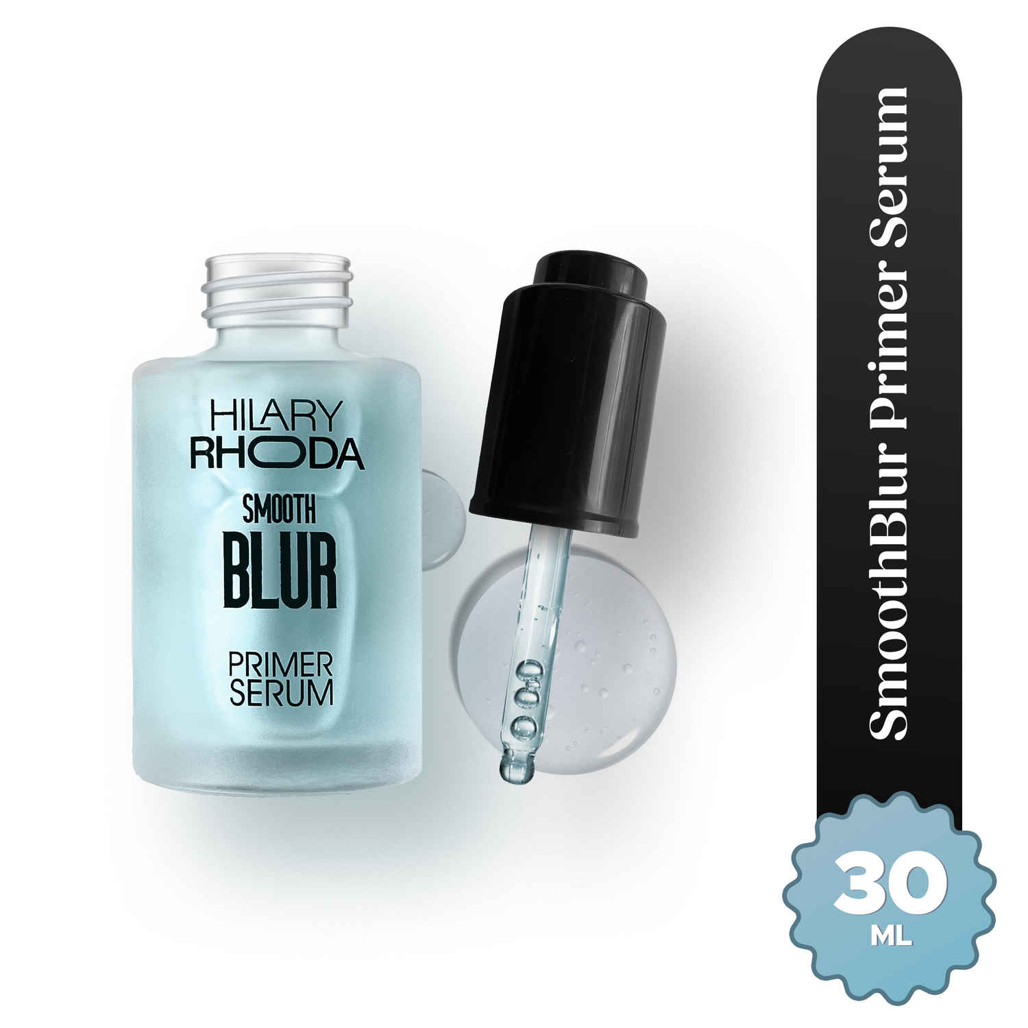 Buy Hilary Rhoda Smooth Blur Primer Serum | Pore Minimising Serum for Face | Moisture-Locking | Infused with Niacinamide | Ultra-hydrating & Nourishes Skin | 30 ml (Blueberry - Shade 02) - Purplle