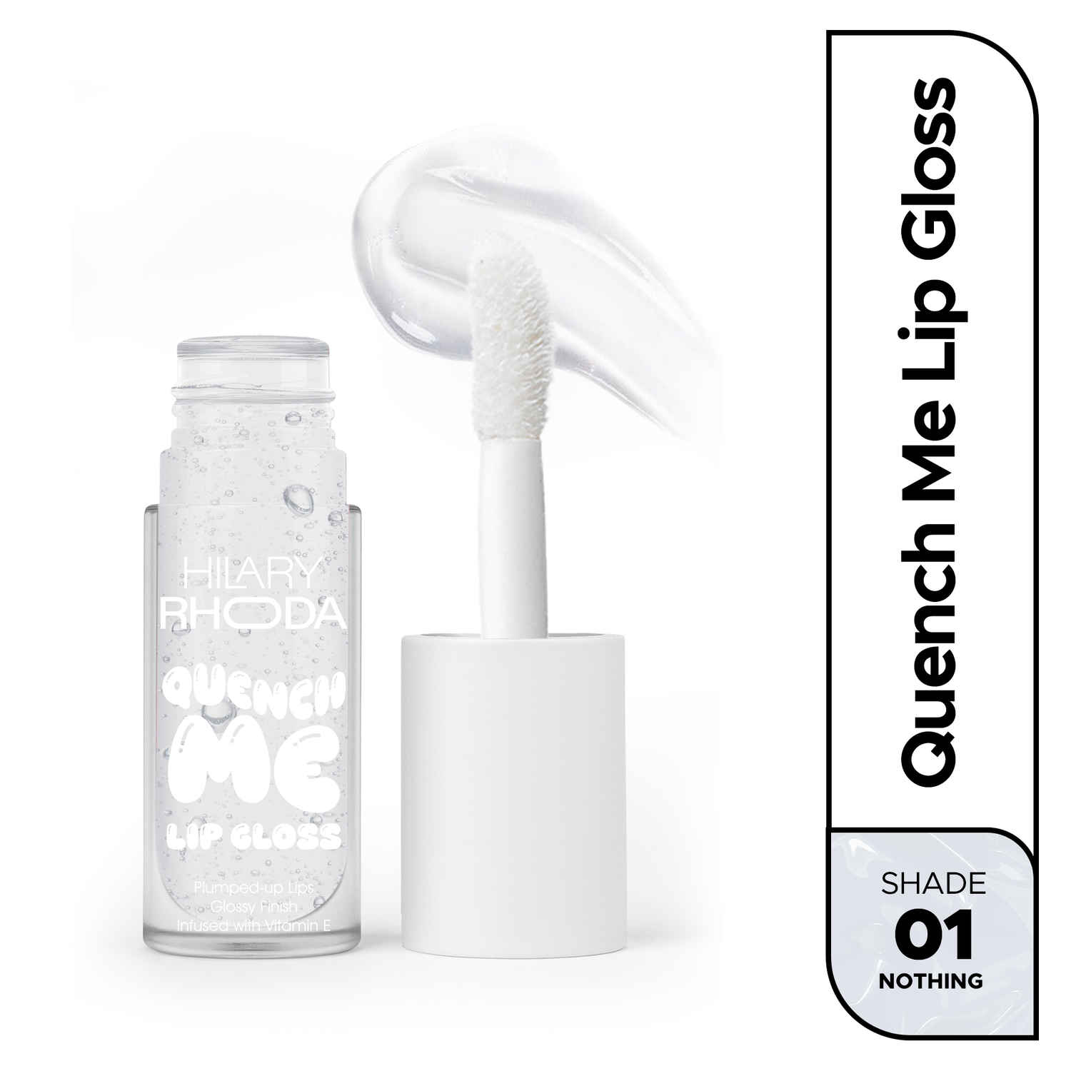 Buy Hilary Rhoda Quench Me Lip Gloss | Clear & tinted lip gloss | Nourishing & Hydrating | Sheer Coverage | Lip Gloss for Women | High Shine | Lightweight & Non-Sticky - 4 ml (Nothing - Shade 01) - Purplle