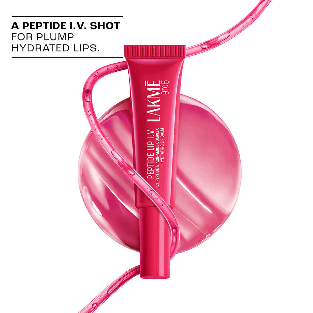 Buy Lakme Peptide Lip IV, Hydrating Lip Balm, Peptalk Pink, 10 gm - Purplle