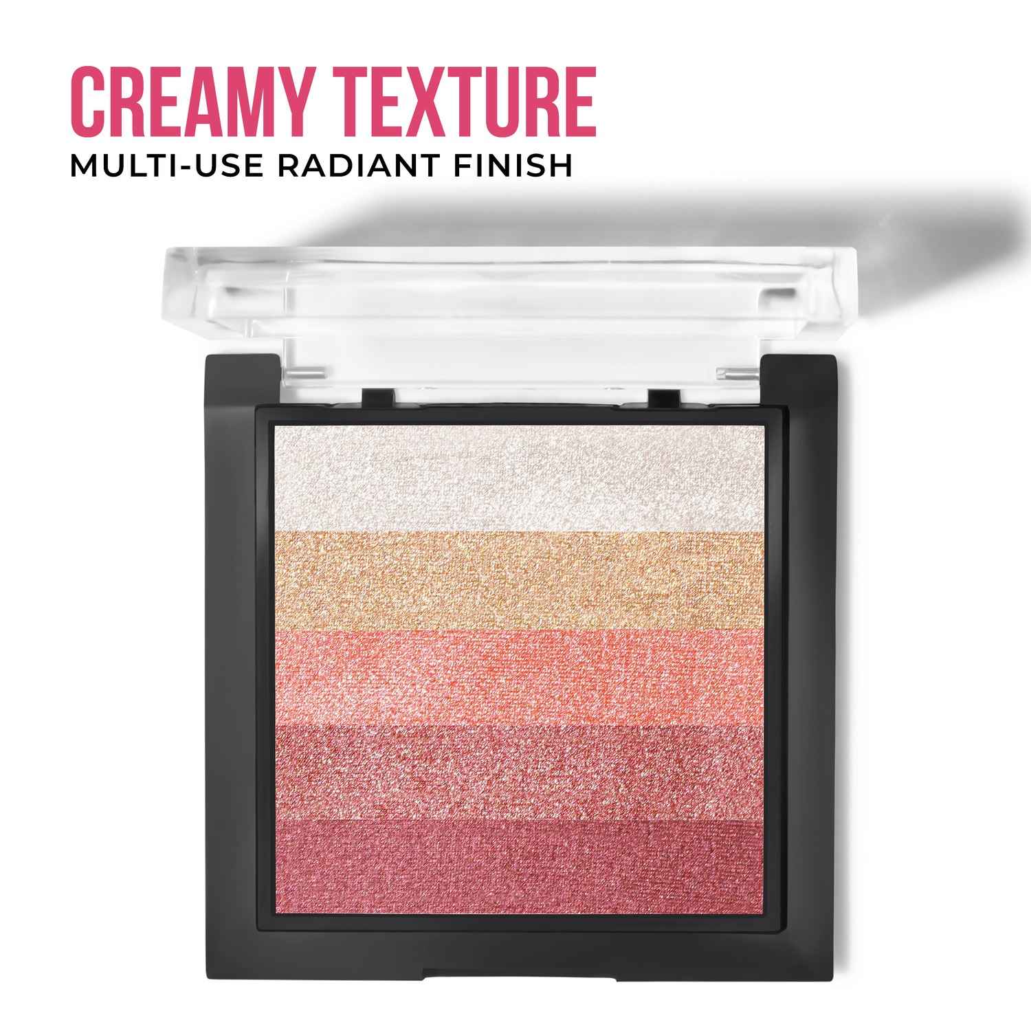 Buy Insight Cosmetics 5 Shades Of Shine Brick Highlighter - Jaipur Pink - 12 gm - Purplle