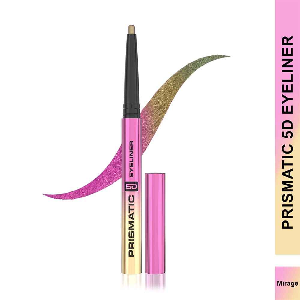 Buy Glam 21 Prismatic 5D Eyeliner| Waterproof |Smudge proof | Long lasting eyeliner with easy application | Creamy Formula | Multichrome Effect Bold Color Payoff | 01-Mirage, 0.4 ml - Purplle