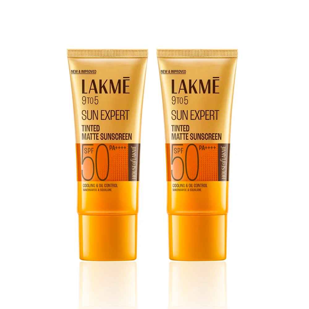 Buy Lakme Tinted Sunscreen SPF 50 PA +++ |UVA/B protection for all dry oily normal skin 50 ml (Pack of 2) - Purplle