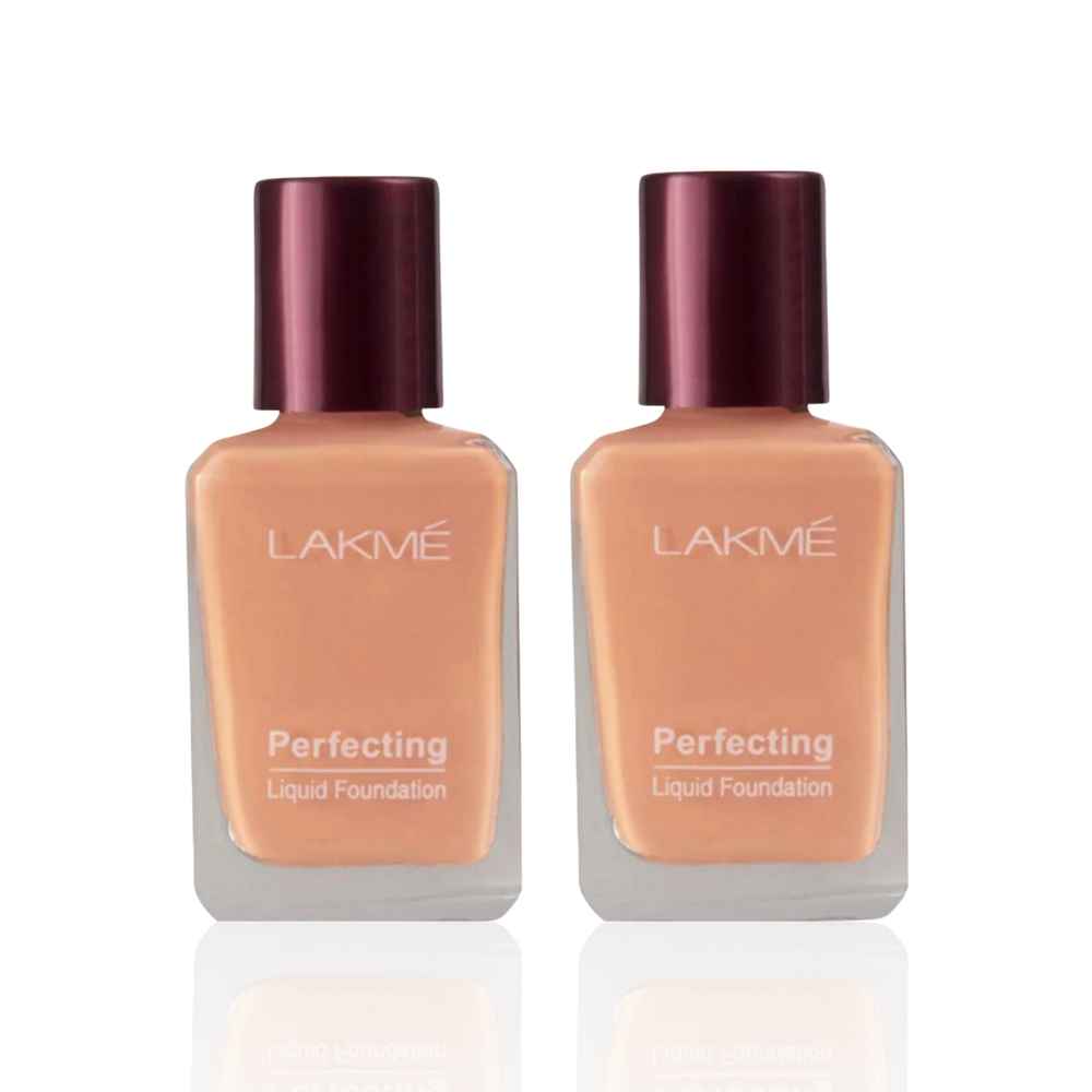 Buy Lakme Forever Matte Foundation For Superior Coverage Vit E Lightweight & Water-Resist Natural Marble 27 ml (Pack of 2) - Purplle