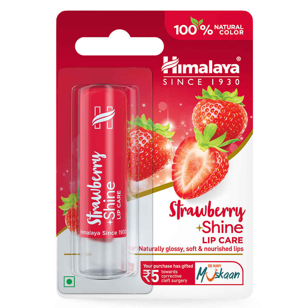 Buy Himalaya Herbals Strawberry Shine Lip Balm (4.5 gm) - Purplle