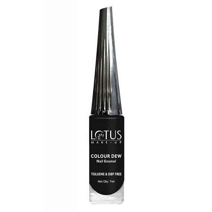 Buy Lotus Make Up Nail Enamel Black Angel 83 (7 ml) - Purplle