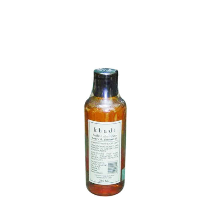 Buy Khadi Herbal Shampoo With Honey and Almond Oil 210 ml - Purplle