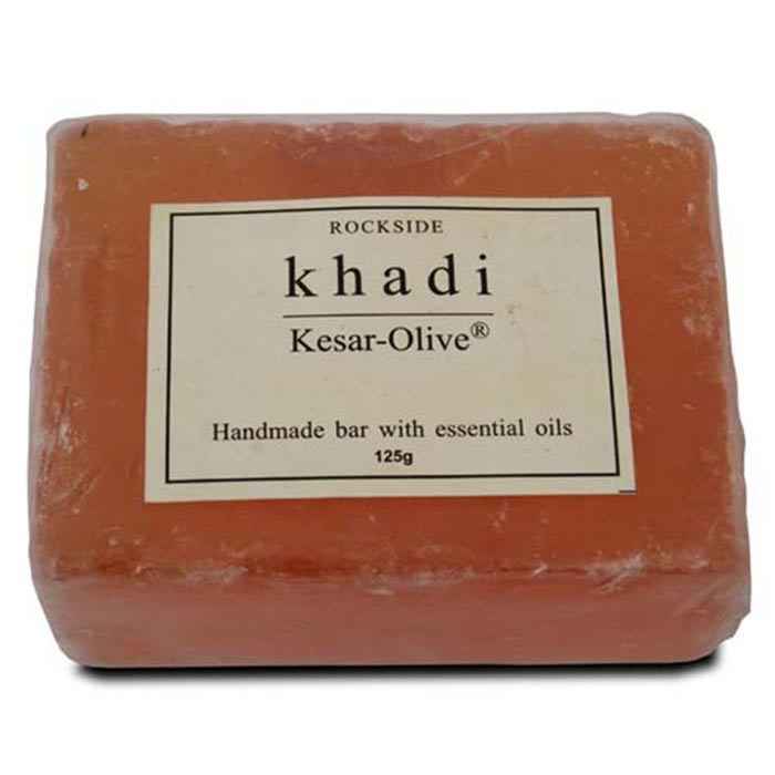 Buy Khadi Soap Kesar Olive 125 g - Purplle