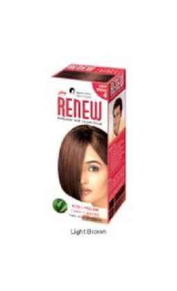 Buy Godrej Renew Hair Color - Light Brown 4 (50 g) - Purplle