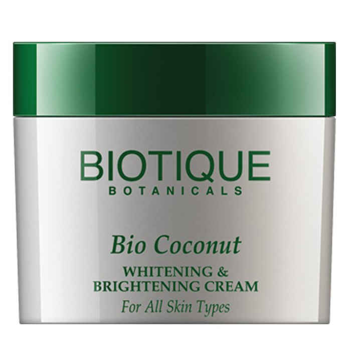 Buy Biotique Bio Coconut Whitening & Brightening Cream (50 g) - Purplle