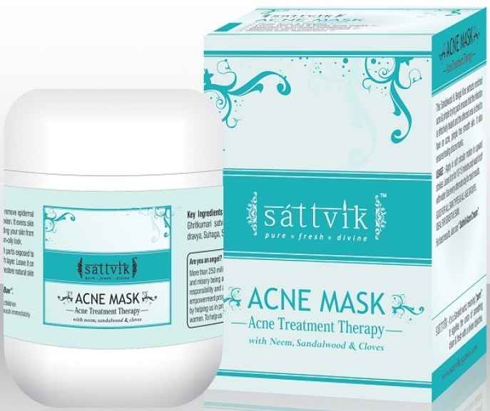 Buy Sattivik Acne Mask Acne Treatment Therapy (100 g) - Purplle