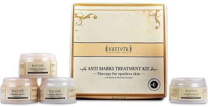Buy Sattvik Organics Anti Marks Treatment Kit (425 g) - Purplle