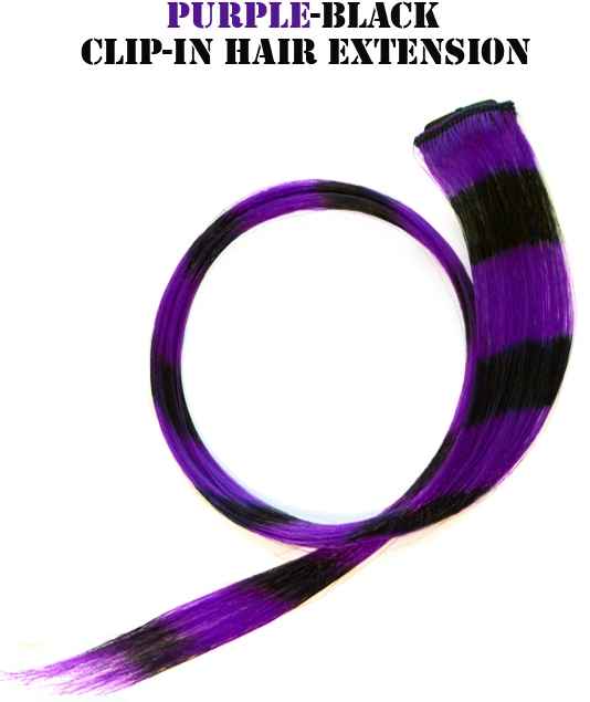 Buy Style Unbound Hair Extensions - Purple-Black - Purplle