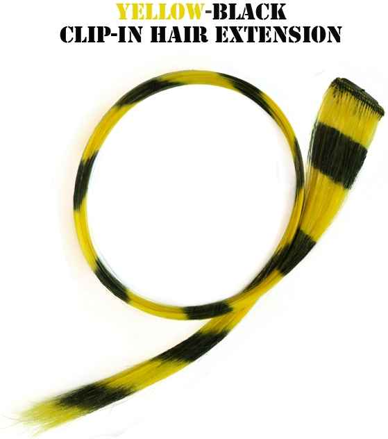 Buy Style Unbound Hair Extensions - Yellow-Black - Purplle