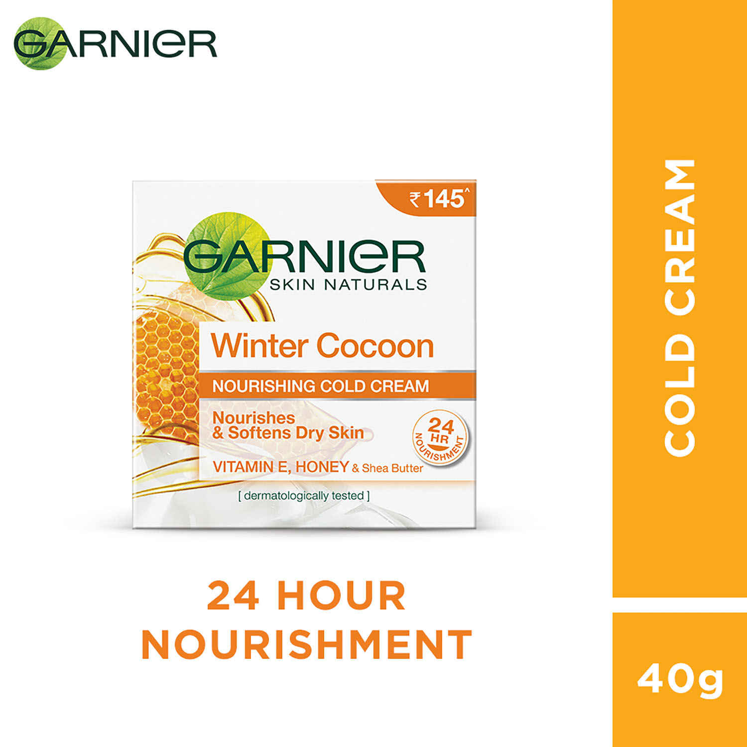 Buy Garnier Skin Naturals, Winter Cocoon Nourishing Cold Cream Nourishes & Softens Dry Skin (40 gm) - Purplle